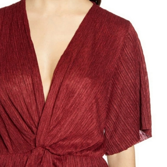 NWT All in Favor Dolman Plissé Midi Dress - Picture 3 of 6